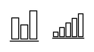 Büyüyen grafik simgesi seti. Grafik simgesi. diyagram simgesi
