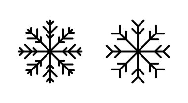 Kar ikonu hazır. kar Tanesi simgesi vektörü