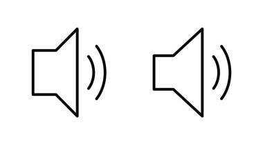 Hoparlör simgesi hazır. Hacim simgesi vektörü. Hoparlör ikon vektörü. ses sembolü