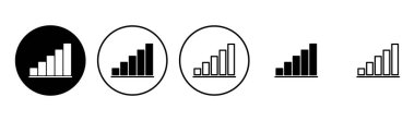 Büyüyen grafik simgesi seti. Grafik simgesi. diyagram simgesi