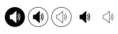 Hoparlör simgesi hazır. Hacim simgesi vektörü. Hoparlör ikon vektörü. ses sembolü