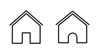 Ev simgesi seti. Ev simgesi vektörü