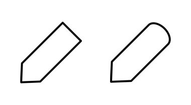 Kalem simgesi seti. kalem sembolü. Simge vektörünü düzenle
