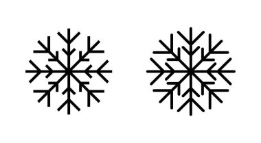 Kar ikonu hazır. kar Tanesi simgesi vektörü