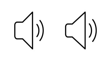 Hoparlör simgesi hazır. Hacim simgesi vektörü. Hoparlör ikon vektörü. ses sembolü