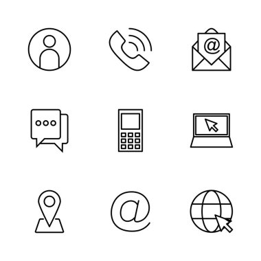 Simge vektörüyle bağlantı kurun. Ağ simgesi vektörü. kartvizit iletişim bilgileri simgesi.