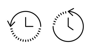 Tarih simgesi seti. son olay geçmişi