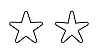 Yıldız Simgesi hazır. derecelendirme simgesi vektörü favori yıldız simgesi