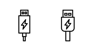 Usb simgesi ayarlandı. Flash disk simgesi vektörü