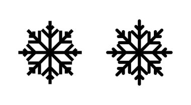 Kar ikonu hazır. kar Tanesi simgesi vektörü