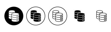 Veritabanı simgesi seti. veritabanı vektörü simgesi