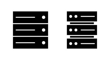 Veritabanı simgesi seti. veritabanı vektörü simgesi
