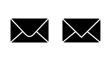 Posta simgesi seti. e- posta simgesi vektörü. E- posta simgesi. Zarf illüstrasyonu