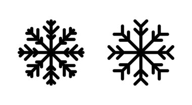 Kar ikonu hazır. kar Tanesi simgesi vektörü