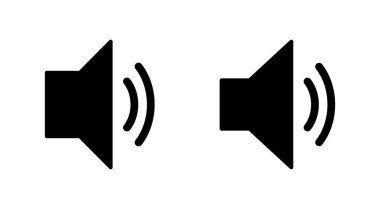 Hoparlör simgesi hazır. Hacim simgesi vektörü. Hoparlör ikon vektörü. ses sembolü