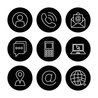 Simge vektörüyle bağlantı kurun. Ağ simgesi vektörü. kartvizit iletişim bilgileri simgesi.