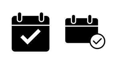 Takvim simgesi ayarlandı. Takvim sembolü. takvim vektör simgesi