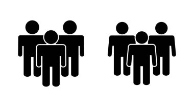 İnsan simgesi seti. Kişi simgesi vektörü. Kullanıcı Simgesi vektörü. takım simgeleri