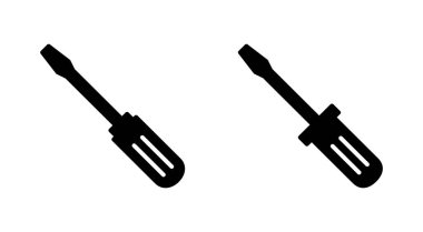 Tornavida simgesi seti. araçlar simgesi vektörü