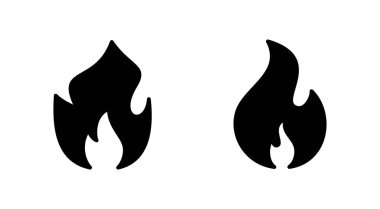İkon ateşlendi. ateş vektör simgesi
