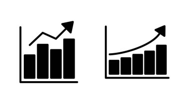 Büyüyen grafik simgesi seti. Grafik simgesi. diyagram simgesi