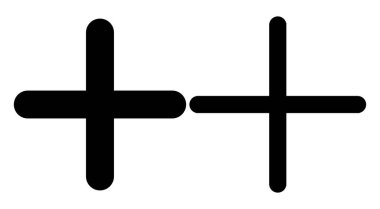 Artı simge seti. Artı simge ekle