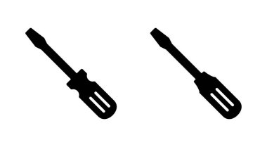 Tornavida simgesi seti. araçlar simgesi vektörü