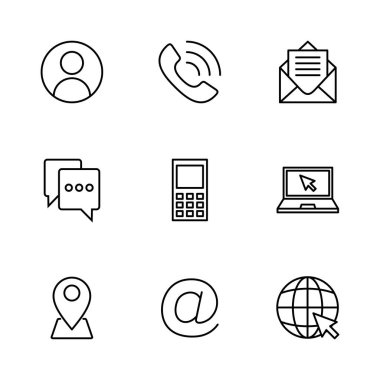 Simge vektörüyle bağlantı kurun. Ağ simgesi vektörü. kartvizit iletişim bilgileri simgesi.