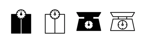 stock vector Scales icon set. Weight scale icon. Law scale icon. Justice