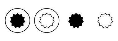 Rozet simgesi ayarlandı. Ödül ikonu. Başarmak. Damga