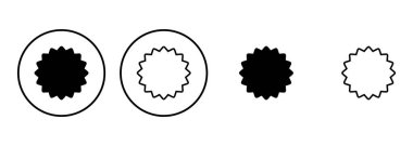 Rozet simgesi ayarlandı. Ödül ikonu. Başarmak. Damga