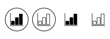 Büyüyen grafik simgesi seti. Grafik simgesi. diyagram simgesi