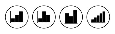 Büyüyen grafik simgesi seti. Grafik simgesi. diyagram simgesi