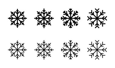 Kar ikonu hazır. kar Tanesi simgesi vektörü