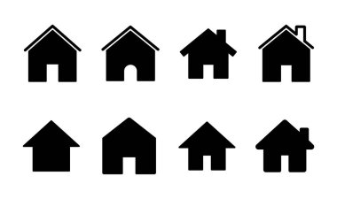 Ev simgesi seti. Ev simgesi vektörü