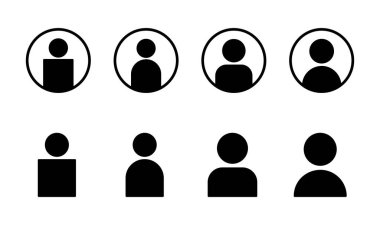 Kullanıcı Simgesi ayarlandı. İnsan imzası. insanlar simgesi. 