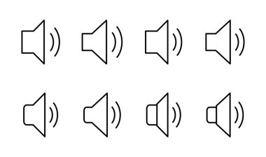 Hoparlör simgesi hazır. Hacim simgesi vektörü. Hoparlör ikon vektörü. ses sembolü
