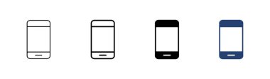 Telefon simgesi ayarlandı. Simge vektörünü ara. telefon sembolü