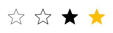 Yıldız Simgesi hazır. derecelendirme simgesi vektörü favori yıldız simgesi