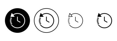 Tarih simgesi seti. son olay geçmişi