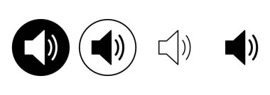 Hoparlör simgesi hazır. Hacim simgesi vektörü. Hoparlör ikon vektörü. ses sembolü