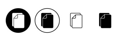 Belge simgesi ayarlandı. Kağıt ikonu. Dosya Simgesi