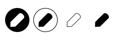 Kalem simgesi seti. kalem sembolü. Simge vektörünü düzenle