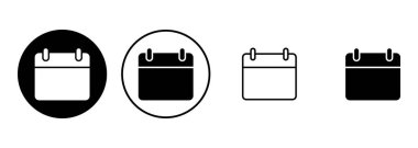 Takvim simgesi ayarlandı. Takvim sembolü. takvim vektör simgesi