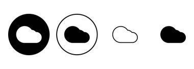 Bulut simgesi hazır. bulut vektörü simgesi