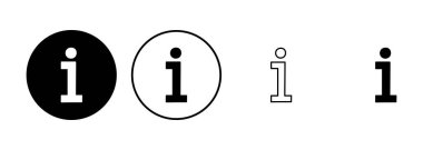 Bilgi simgesi simgesi ayarlandı. ikon vektörü hakkında. Faq simgesi