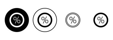 İndirim simgesi seti. İndirim etiketi simgesi. 