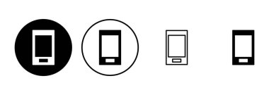 Telefon simgesi ayarlandı. Simge vektörünü ara. telefon sembolü