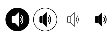 Hoparlör simgesi hazır. Hacim simgesi vektörü. Hoparlör ikon vektörü. ses sembolü