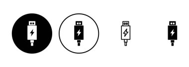 Usb simgesi ayarlandı. Flash disk simgesi vektörü